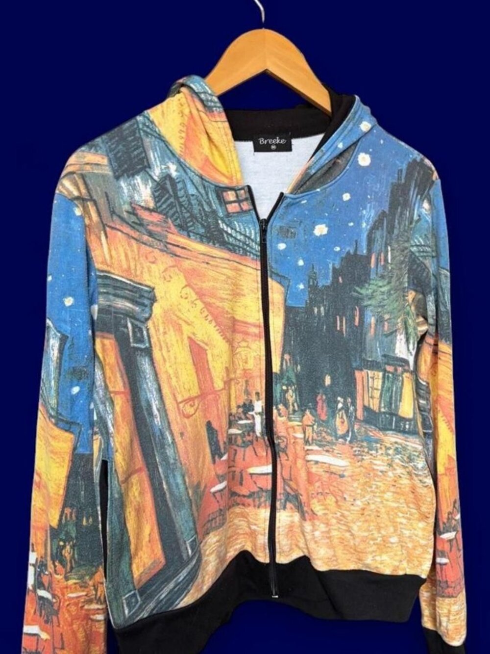 Van Gogh Starry Night Zip Up Hoodie